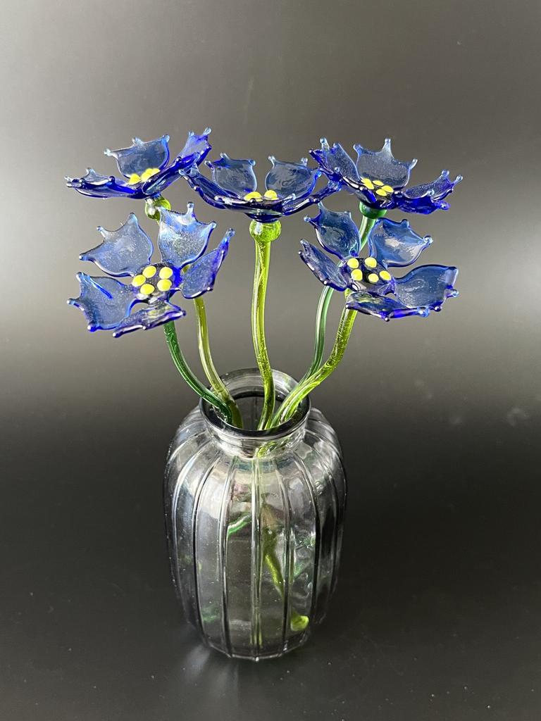 Васильки из стекла
