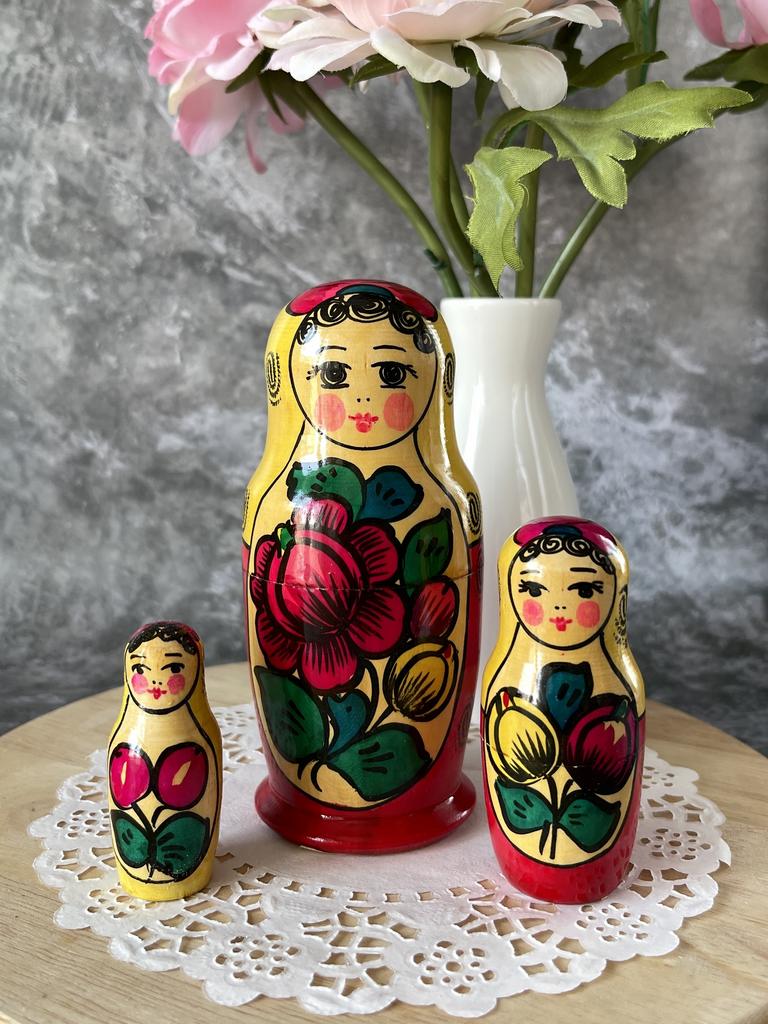 Матрешка П.Майданская роспись с этикеткой