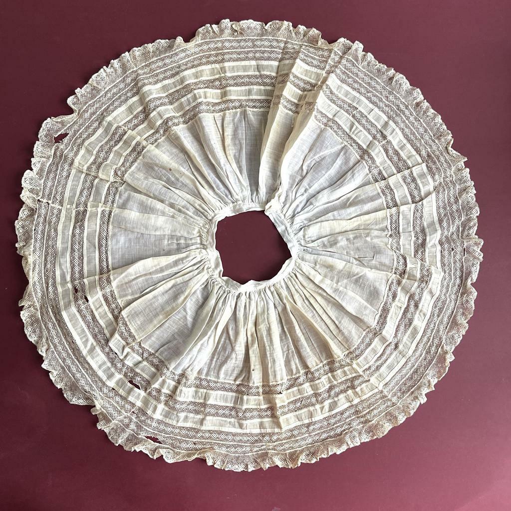 Французская нижняя юбка для антикварной куклы