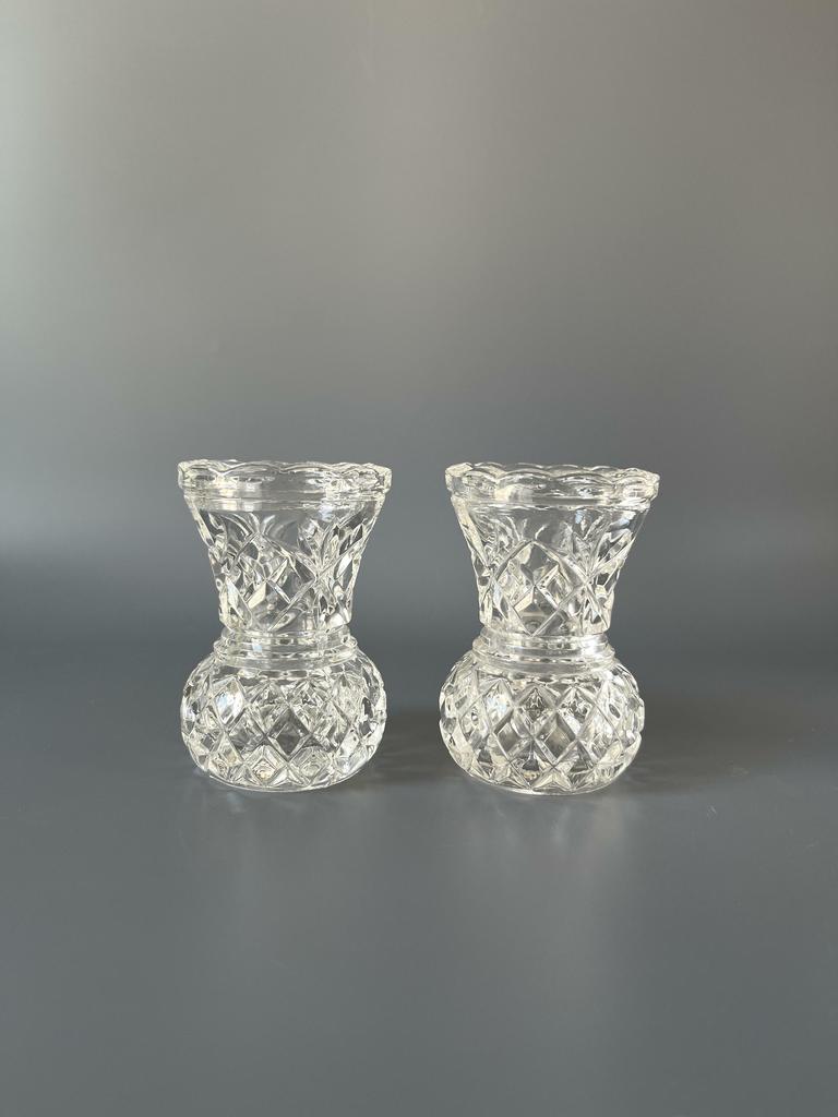 Хрустальные миниатюрные вазочки- подбукетники