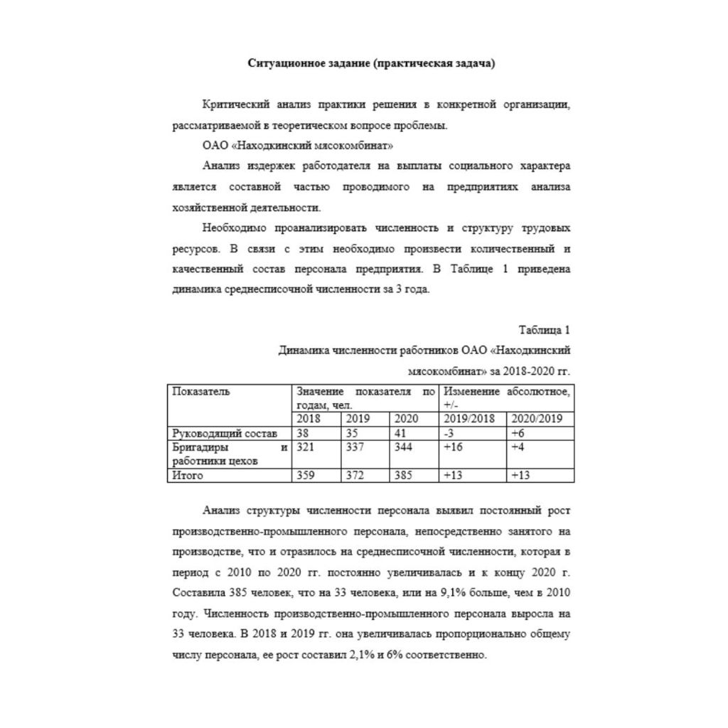 Управление социальным развитием персонала 3 вариант