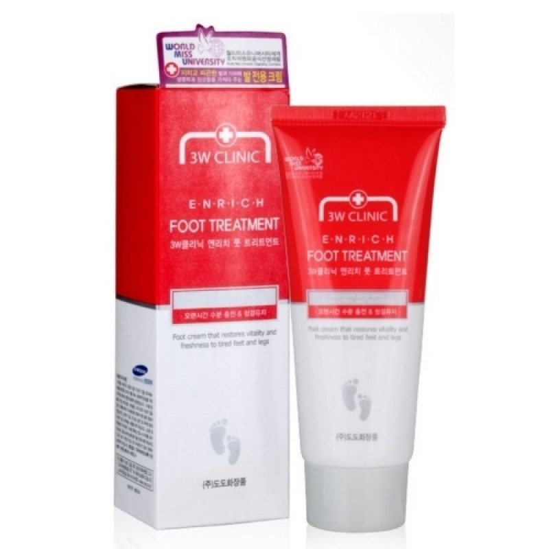 3W Clinic Крем для ног Enrich Foot Treatment