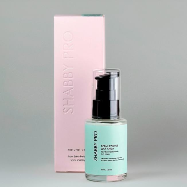 КРЕМ ФЛЮИД ДЛЯ ЛИЦА УВЛАЖНЯЮЩИЙ КОМБИНИРОВАННЫЙ ТИП КОЖИ 30МЛ