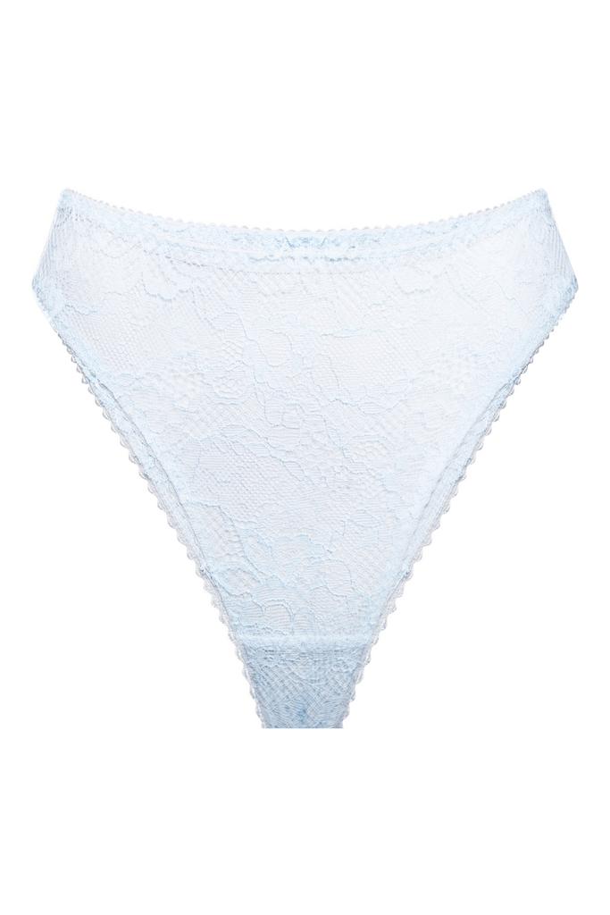 небесно-голубые кружевные трусы бразильяна balmy