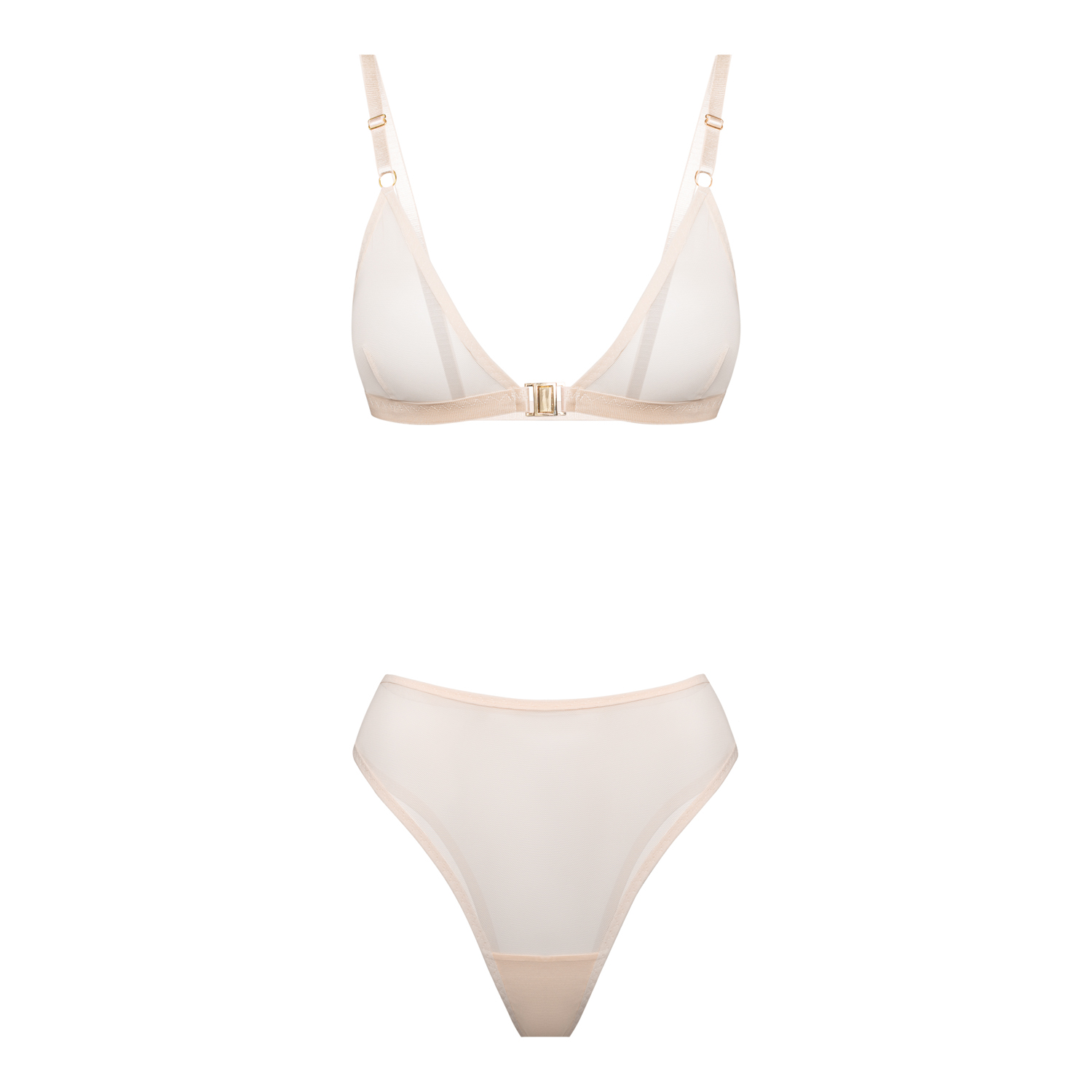 бежевый базовый комплект из сетки