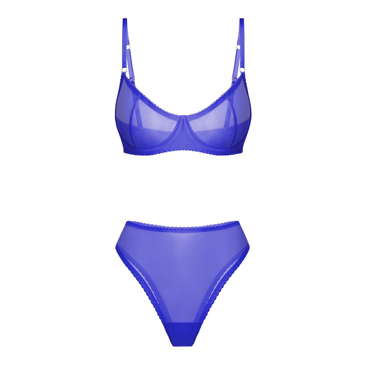 синий комплект omut из сетки