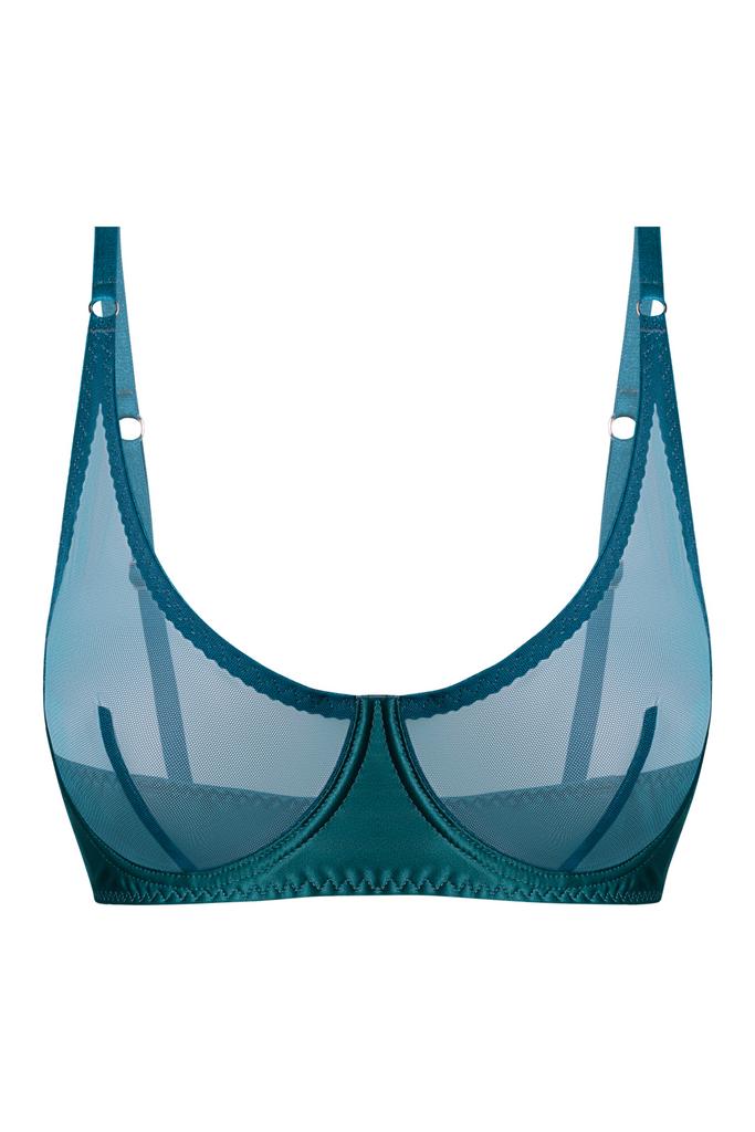 изумрудный бра naomi из сетки и шелка