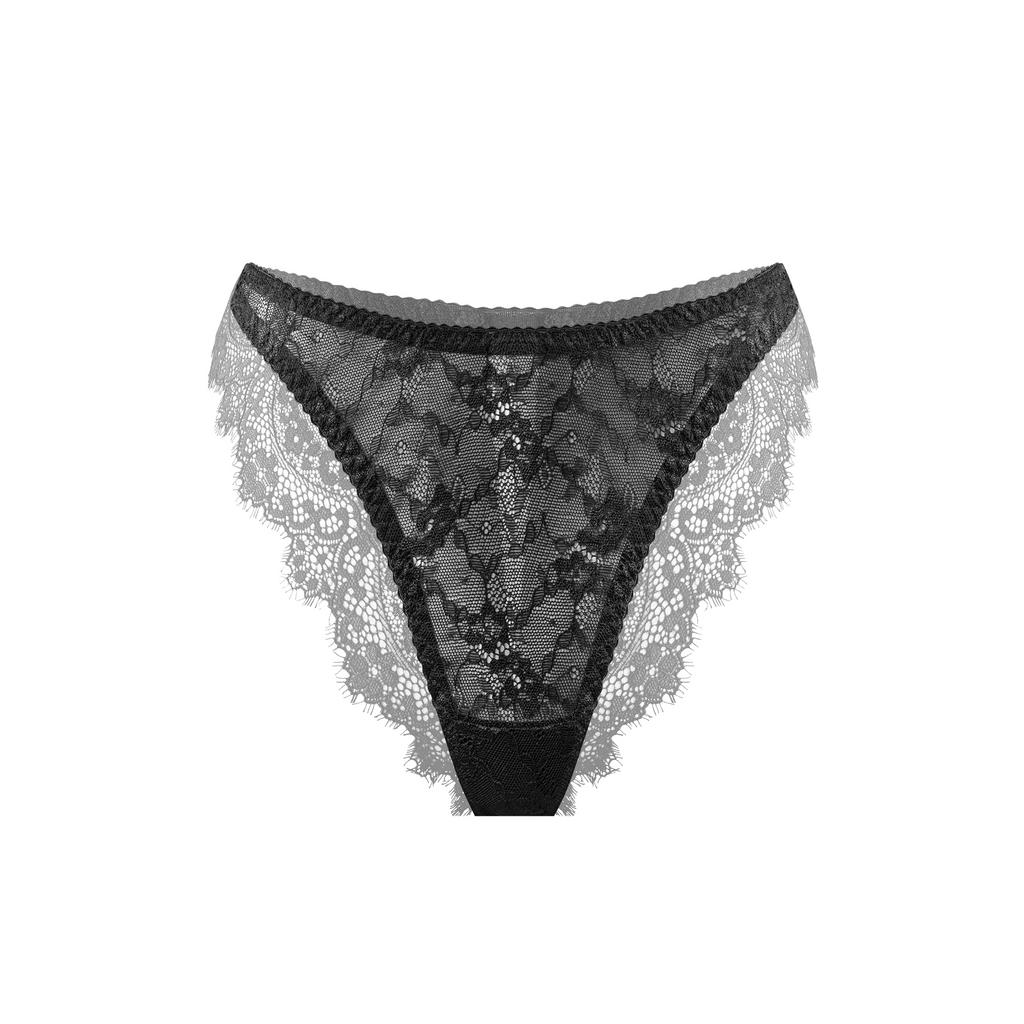 черные кружевные трусы samantha