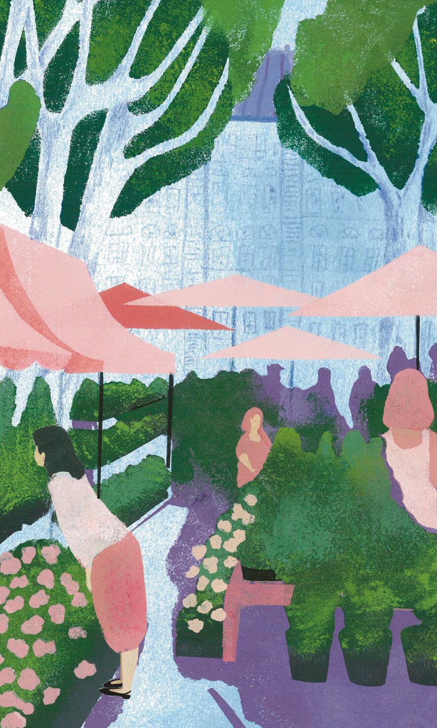 Постер "Цветочный рынок"