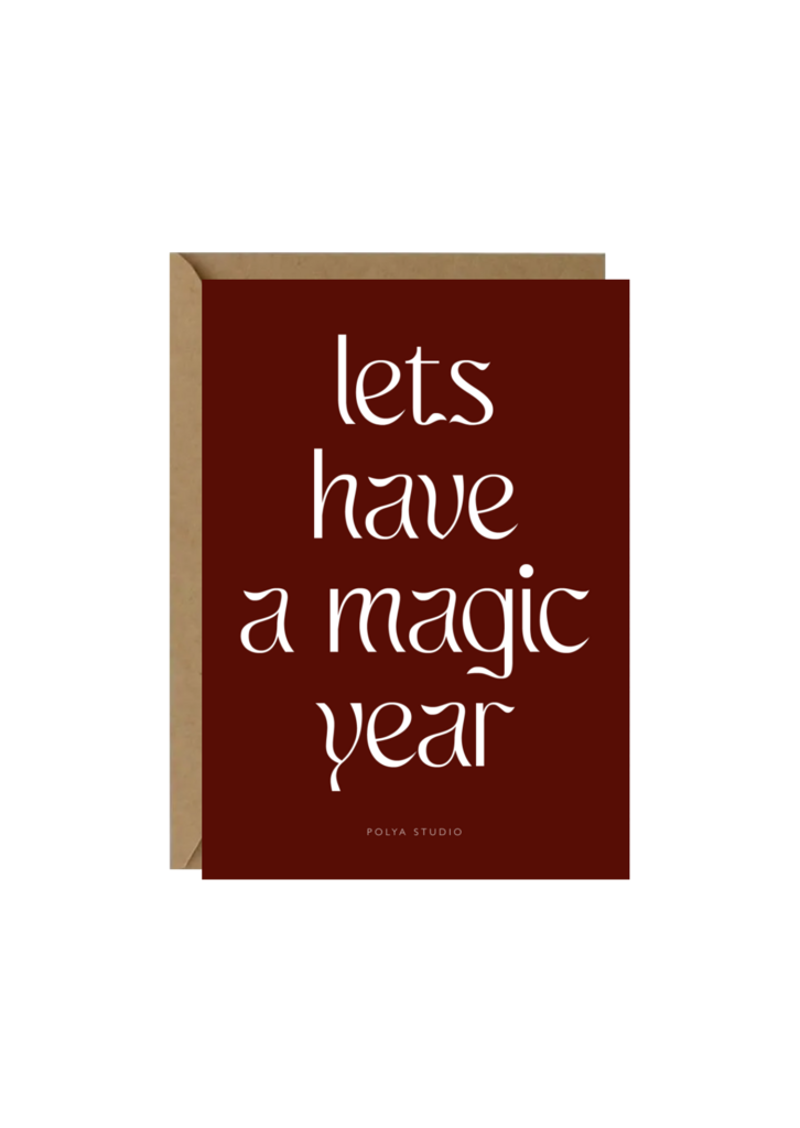 Открытка MAGIC YEAR (RED)