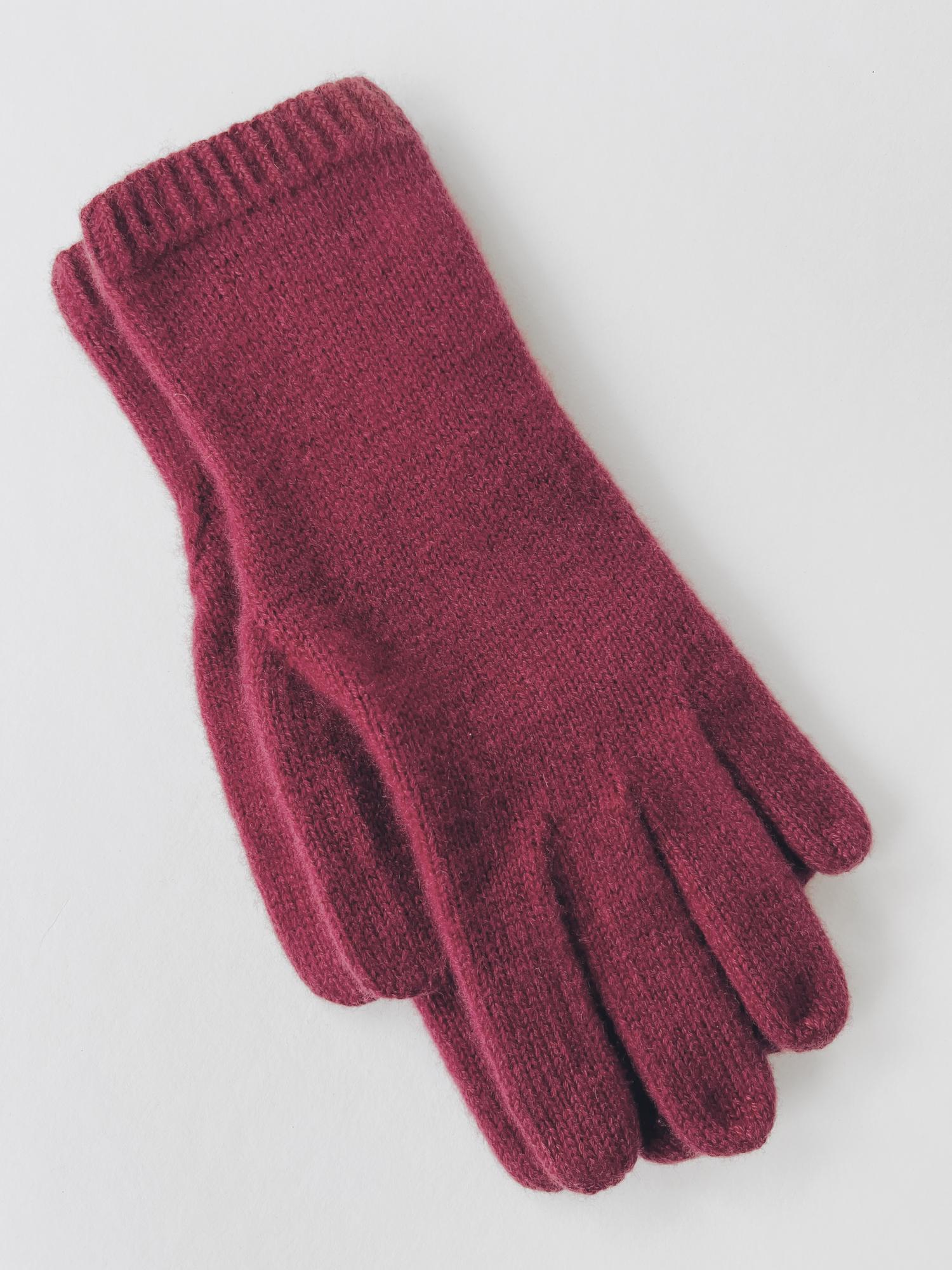 Вязаные перчатки из кашемира М