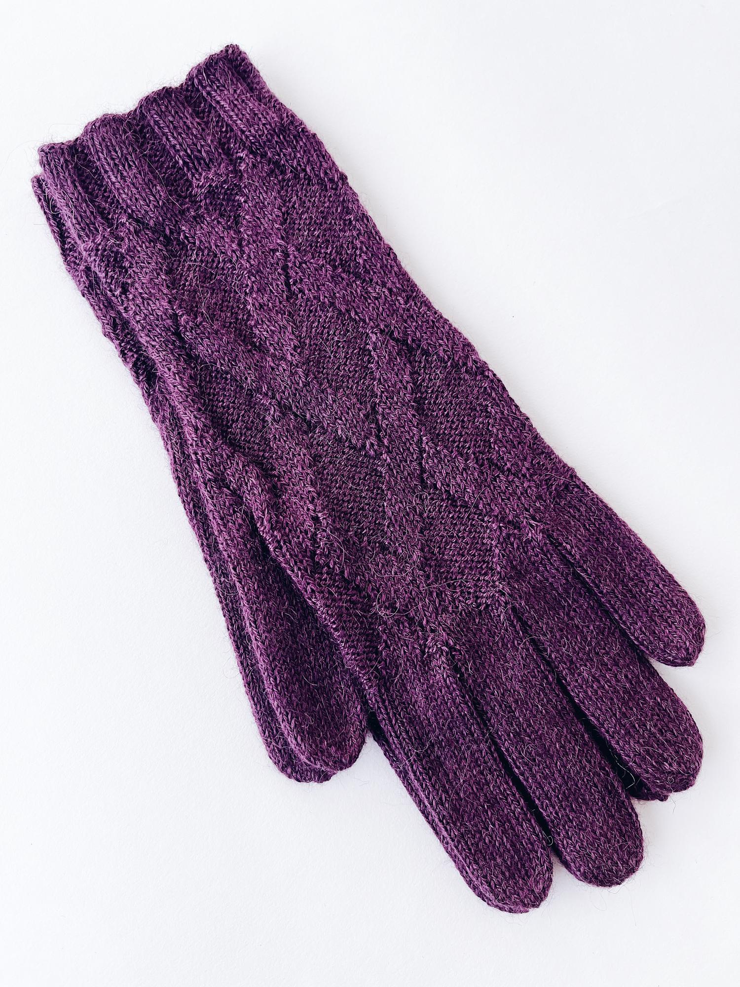 Вязаные перчатки L