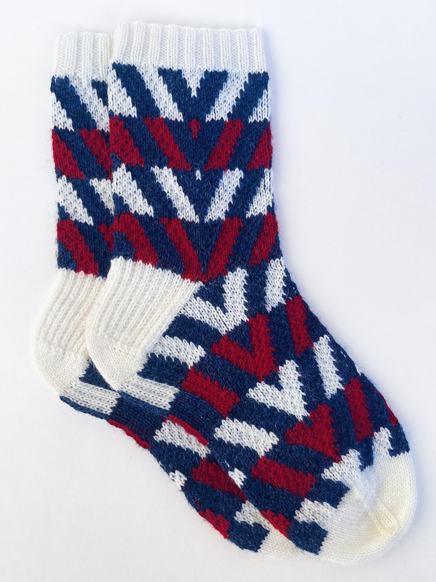Вязаные носки