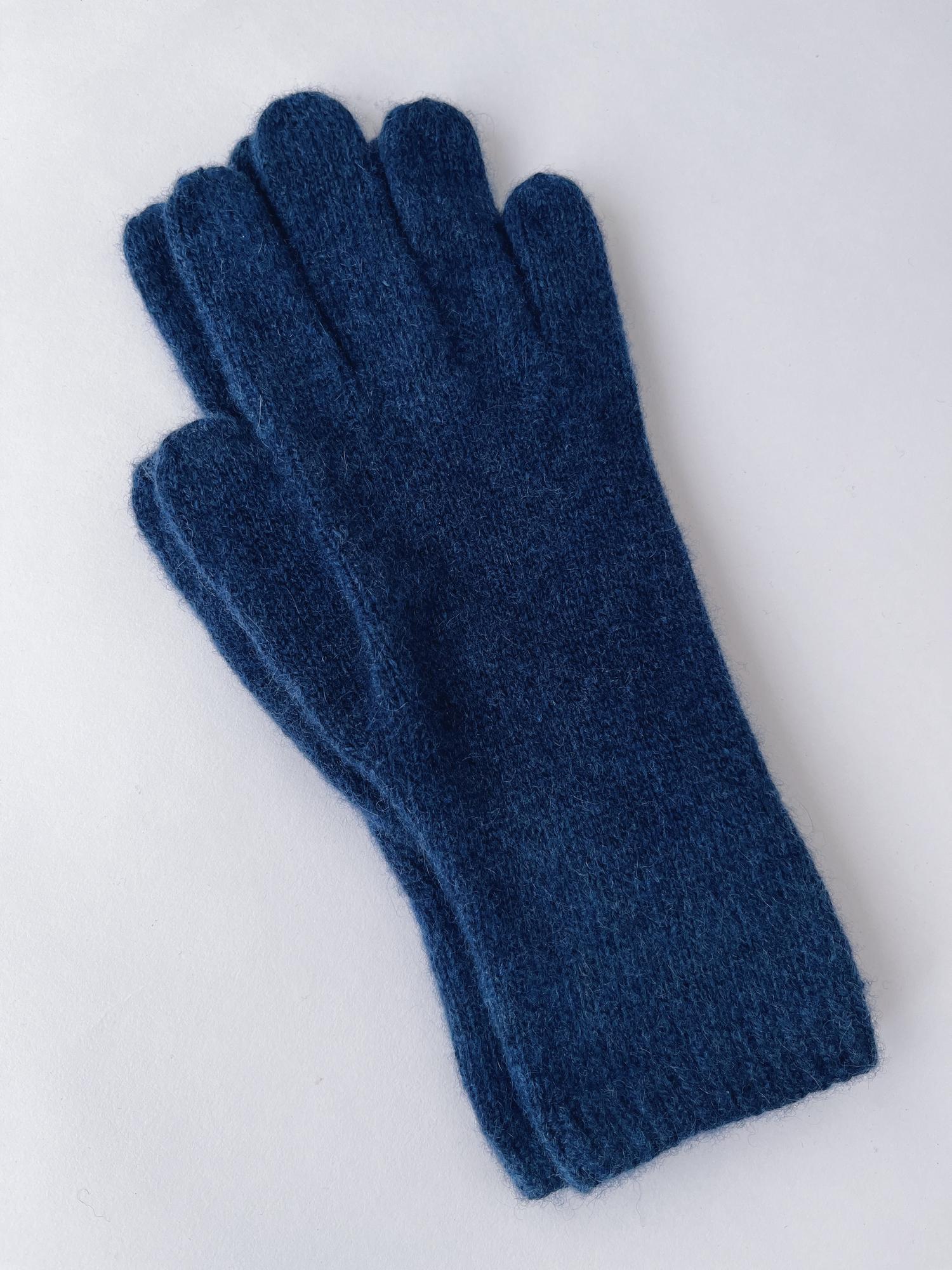 Вязаные перчатки из кашемира