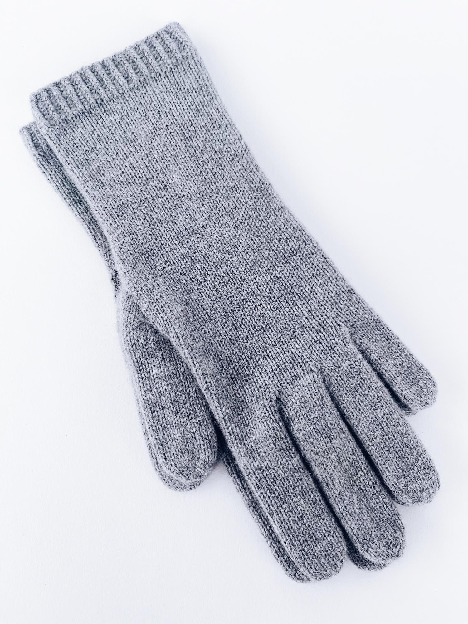 Вязаные перчатки из кашемира М
