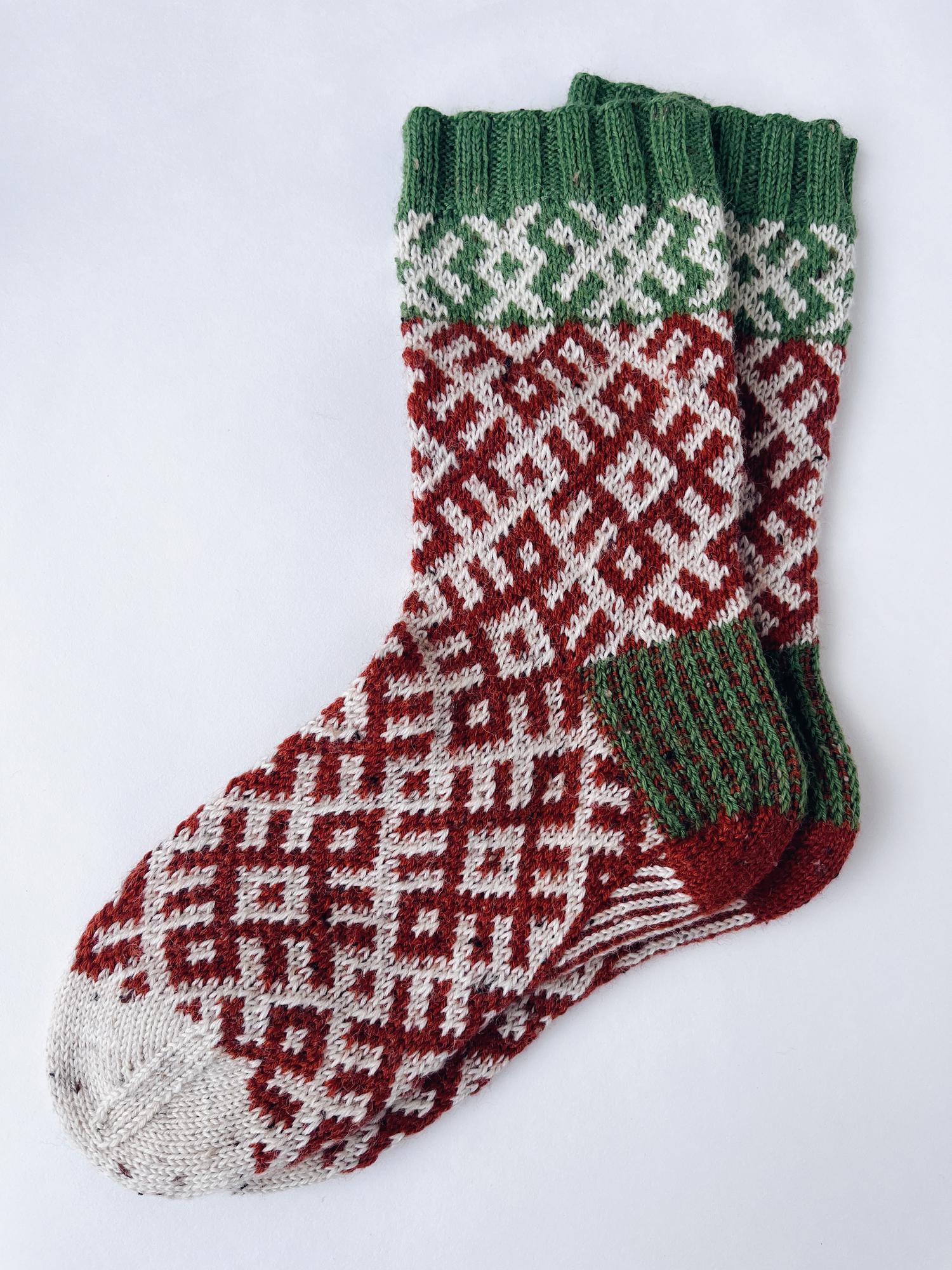 Вязаные носки женские 37-38