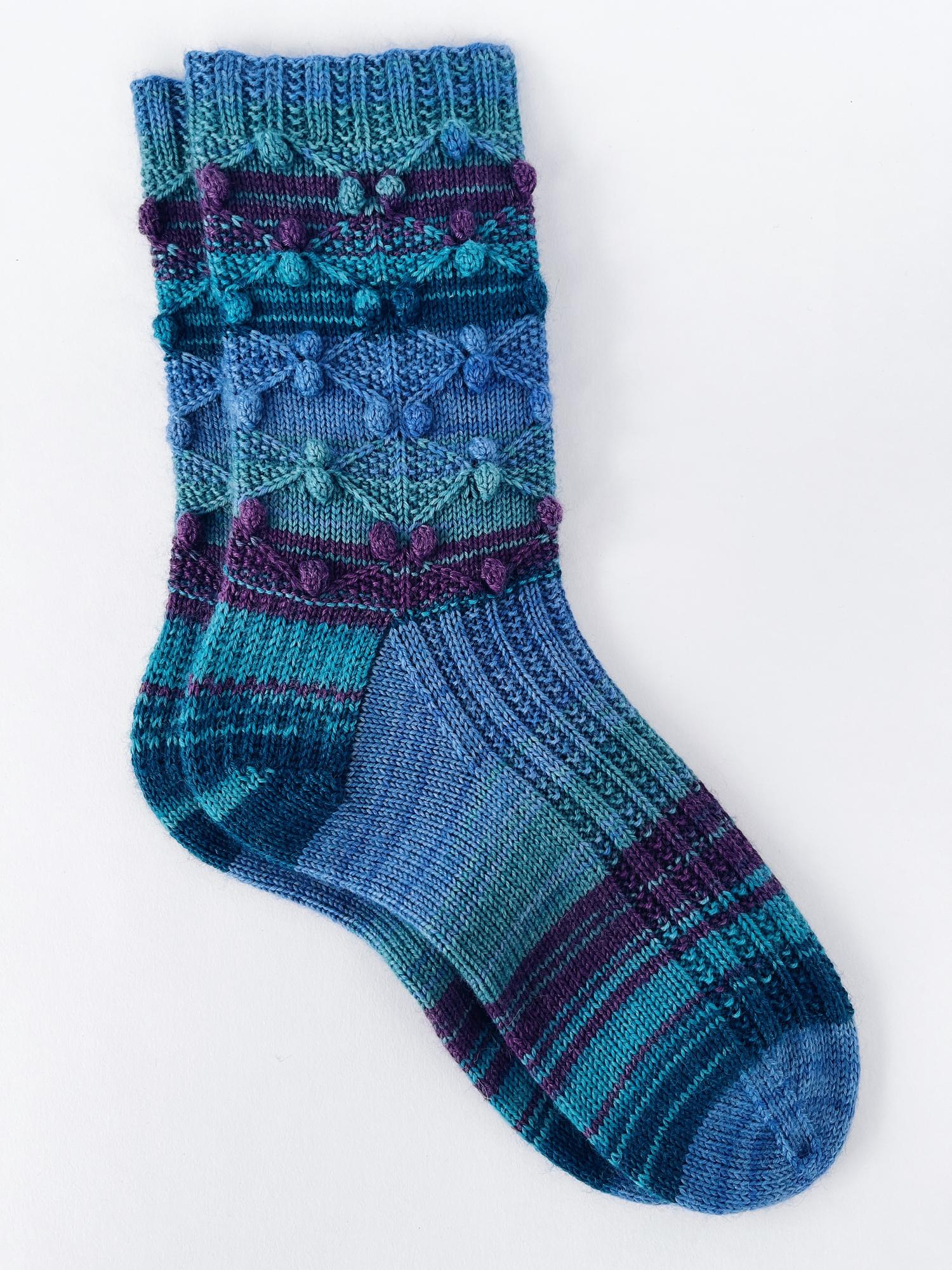 Вязаные носки женские 39-40