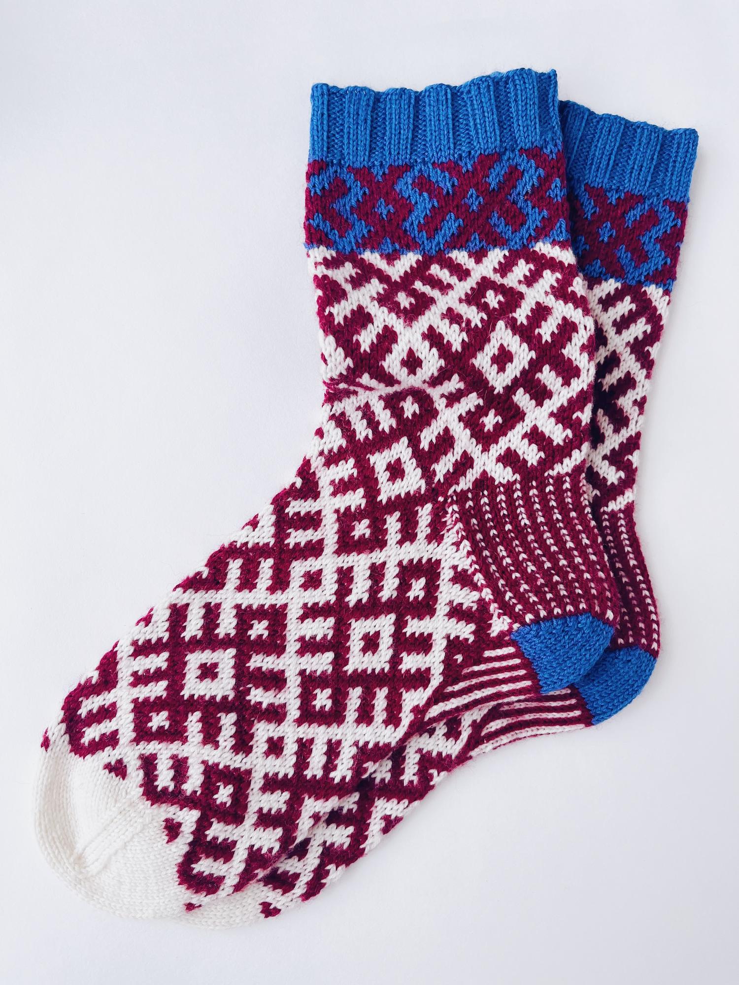 Вязаные носки женские 38-39