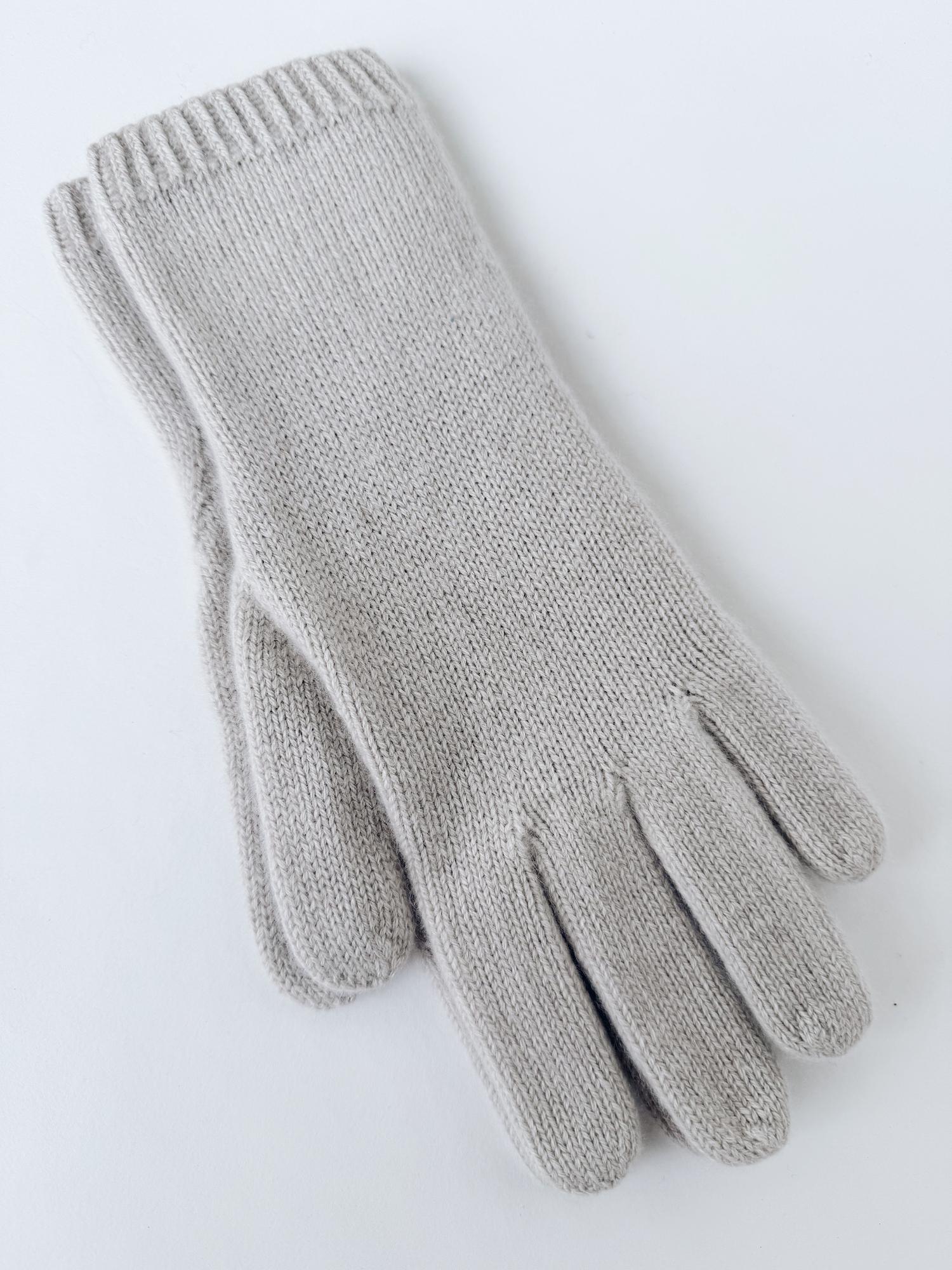 Вязаные перчатки из кашемира M