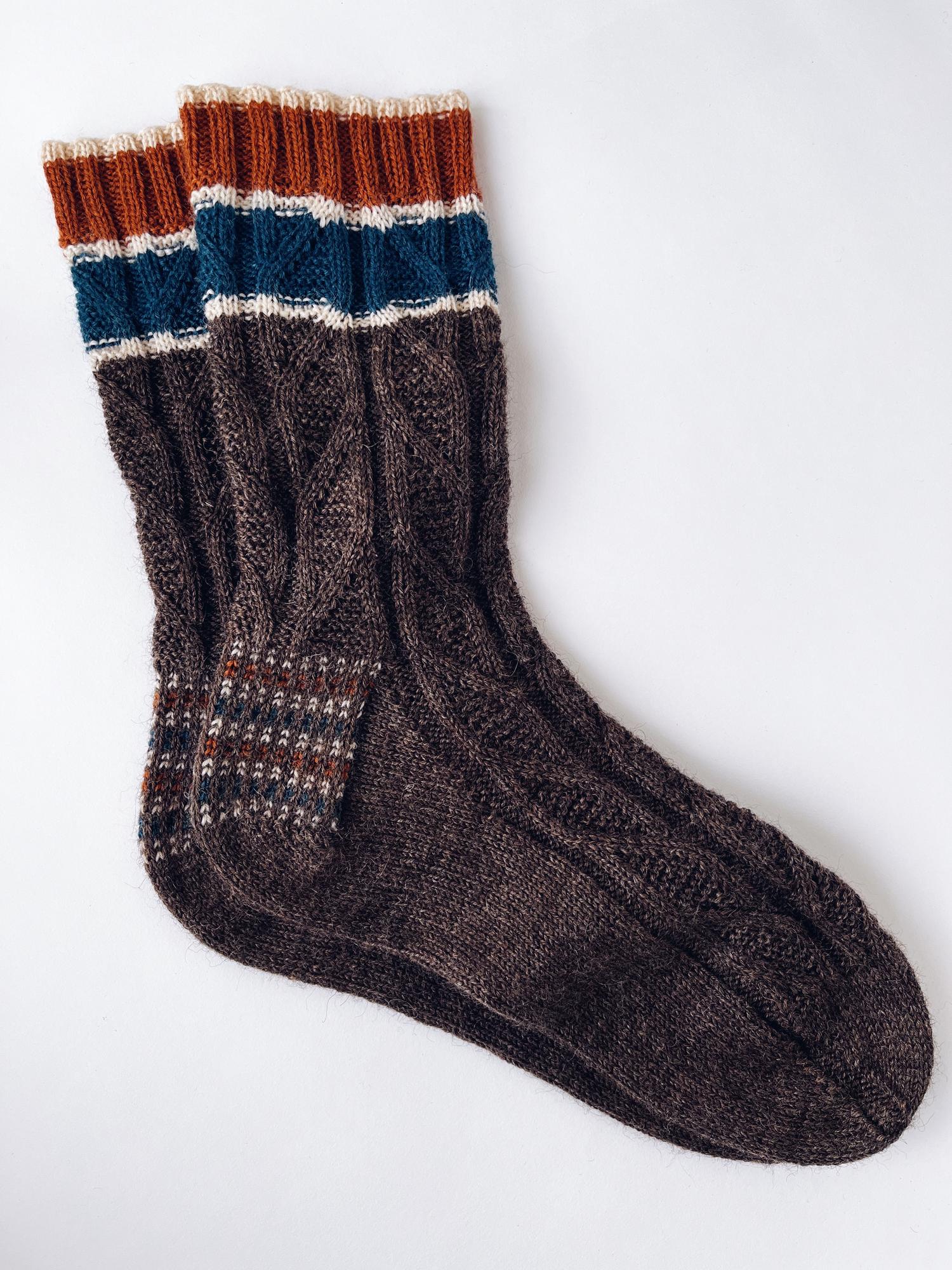 Вязаные носки мужские 44-45