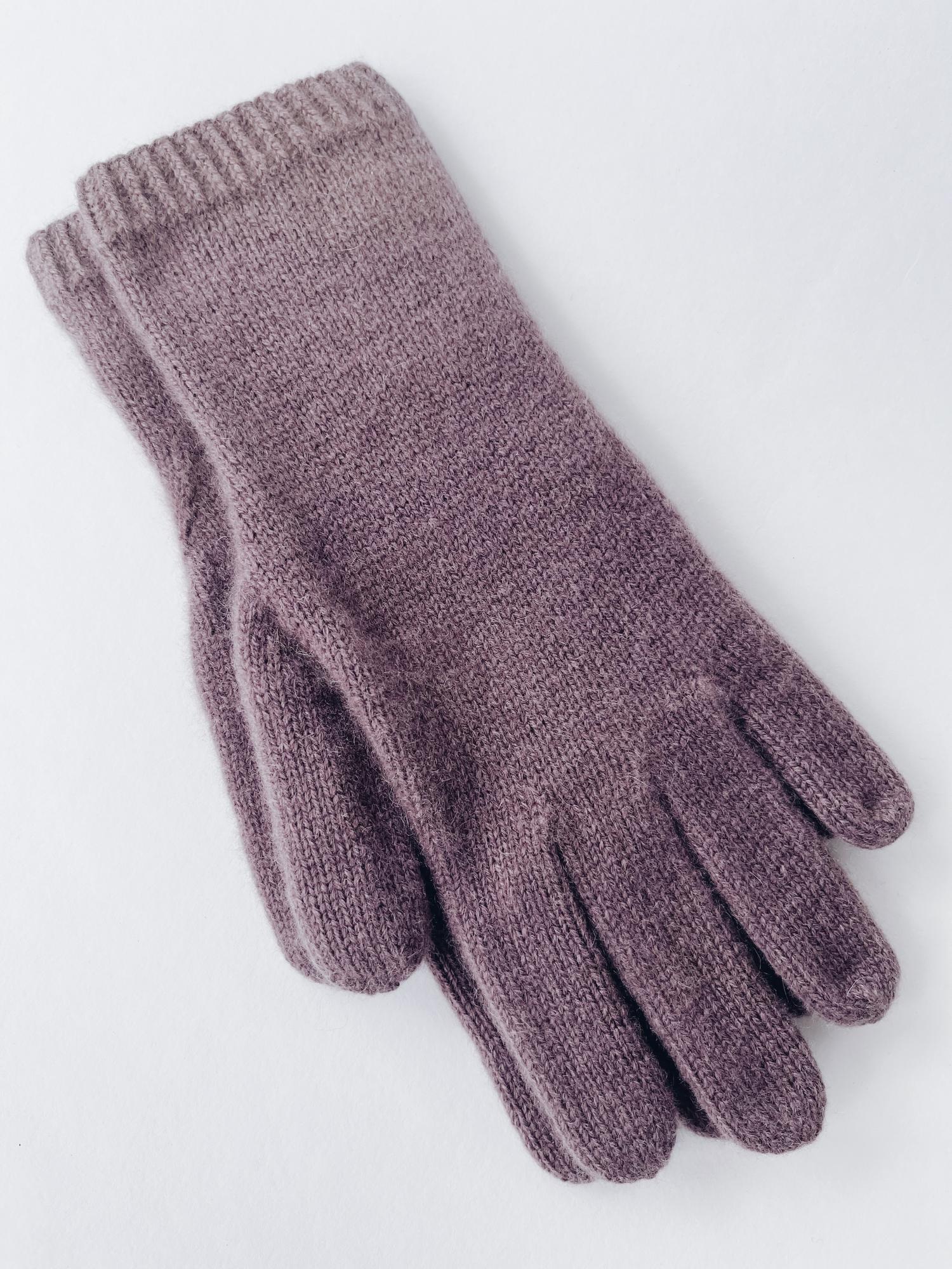 Вязаные перчатки из кашемира M