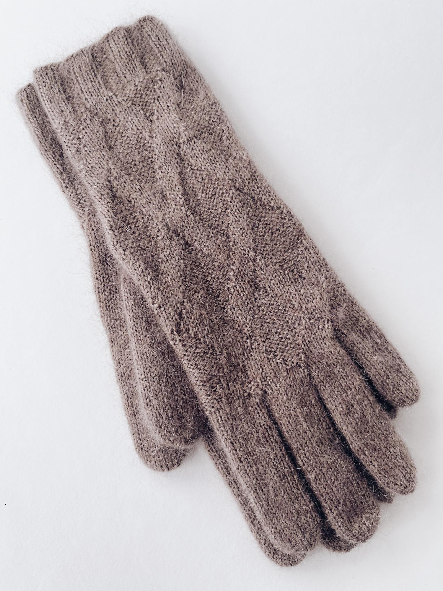 Вязаные перчатки L