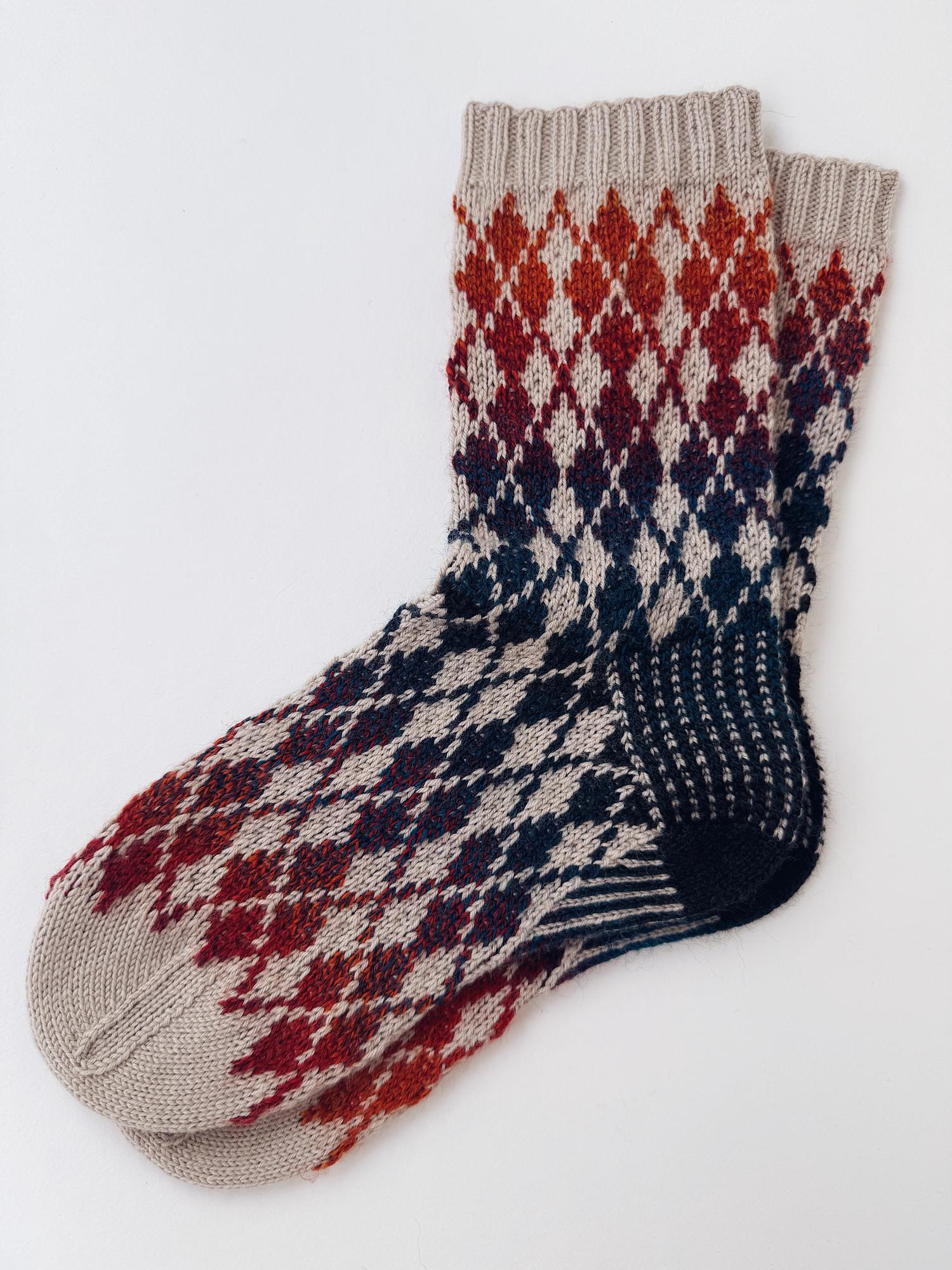 Вязаные носки женские 37-38