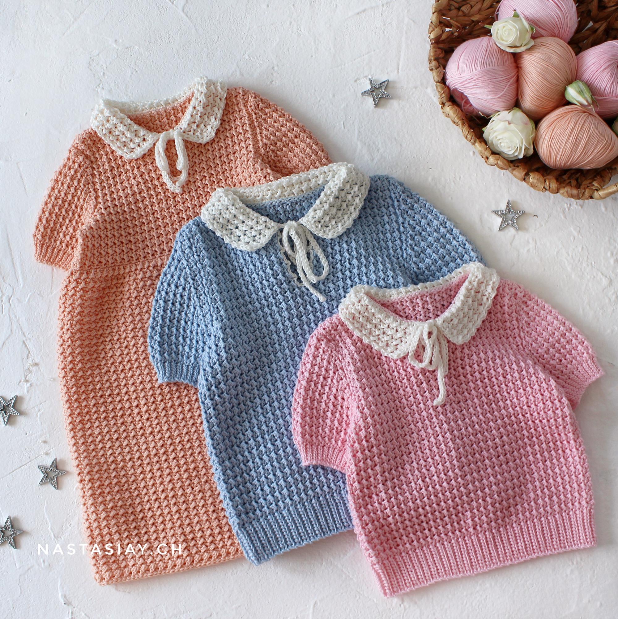 Мастер-класс кофточка/платье  "Аврора" (дети)