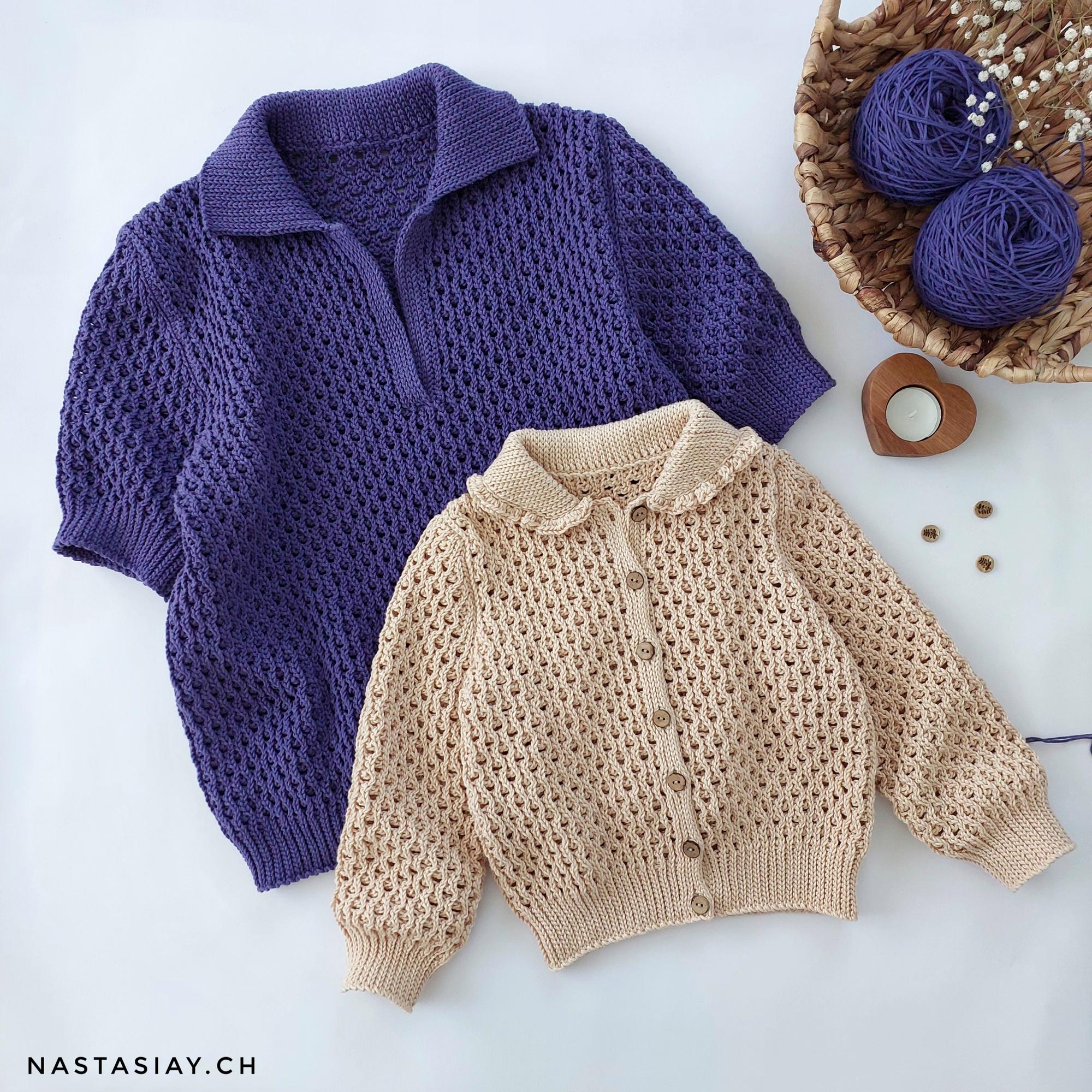 Мастер-класс кофта/поло "Fleur"