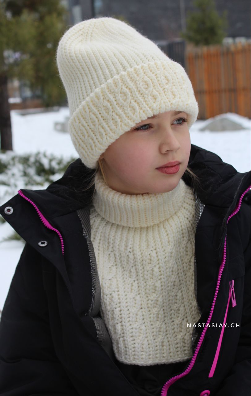 Набор шапка "Анора" + манишка "Гранд"