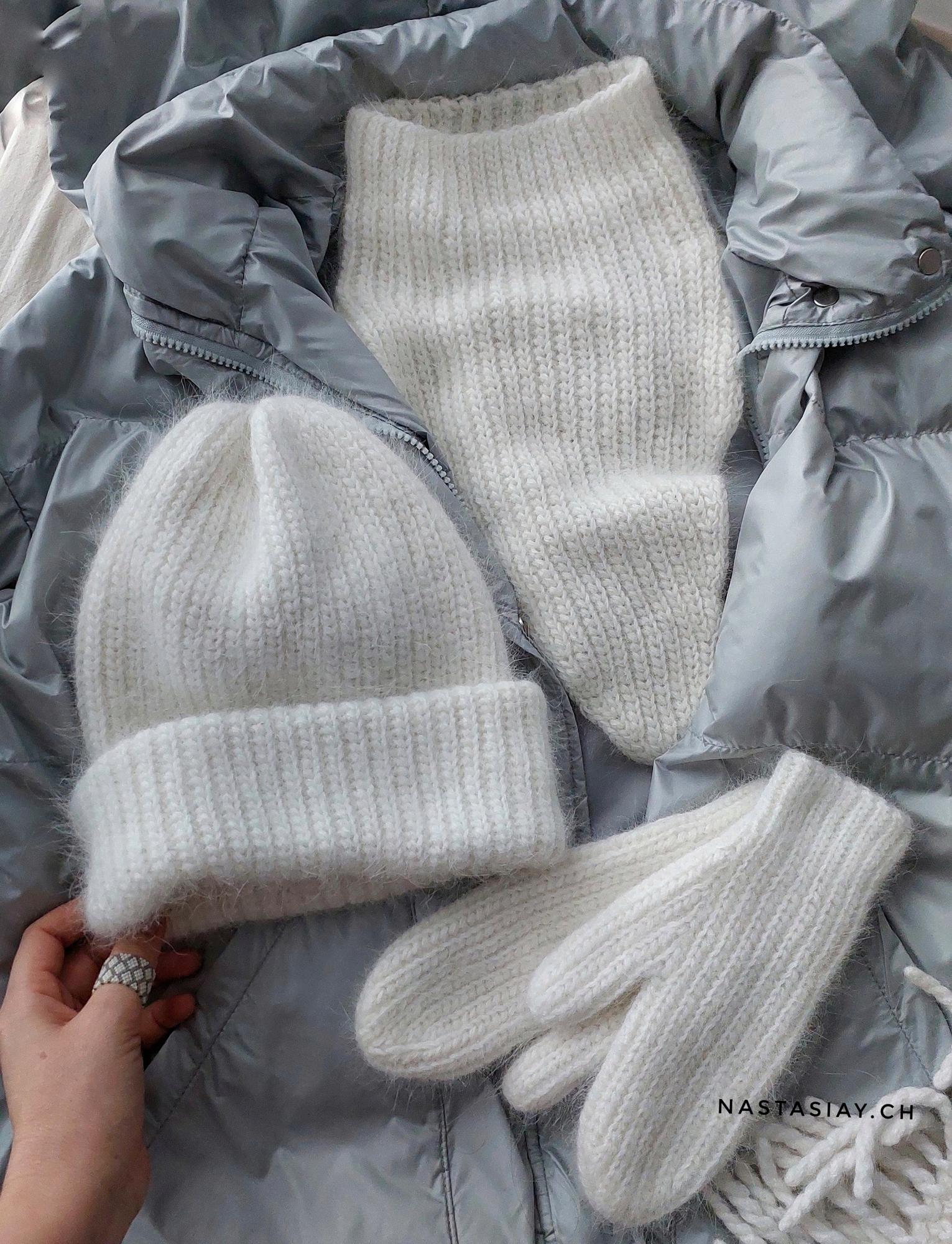 совместник "Тепло" шапка+манишка+варежки