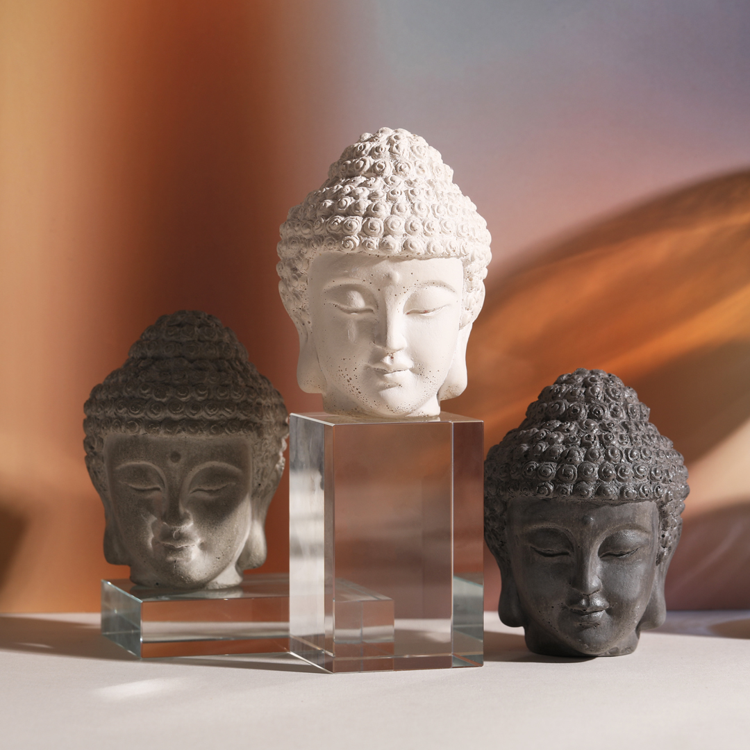 Спящий Будда (статуэтка кремовая)