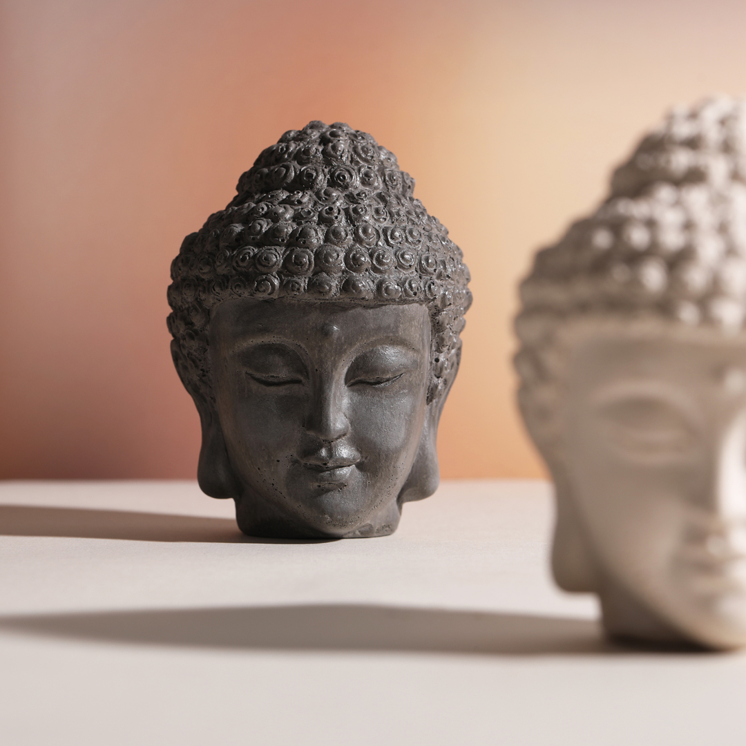 Спящий Будда (статуэтка темно-серая)