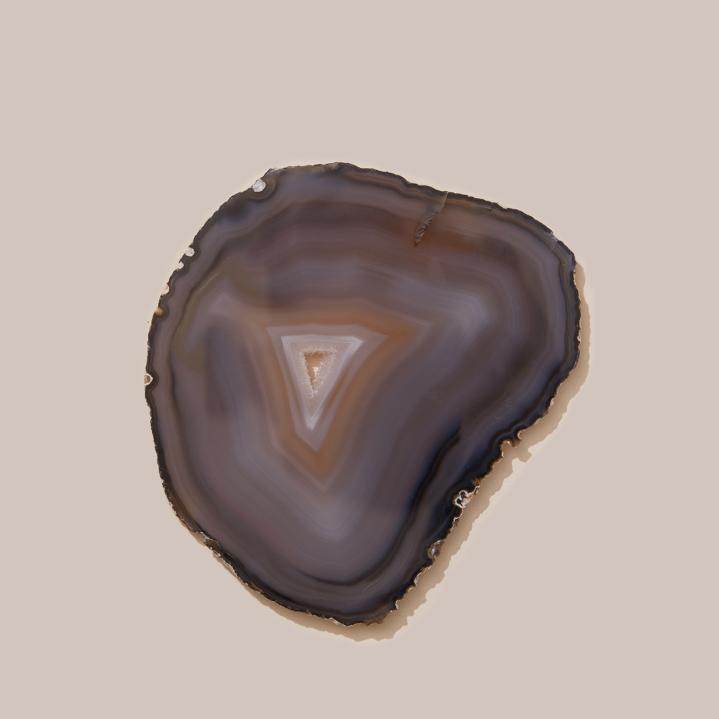 срез серого агата