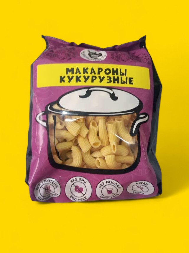 Макароны кукурузные "Рожки рифленые"