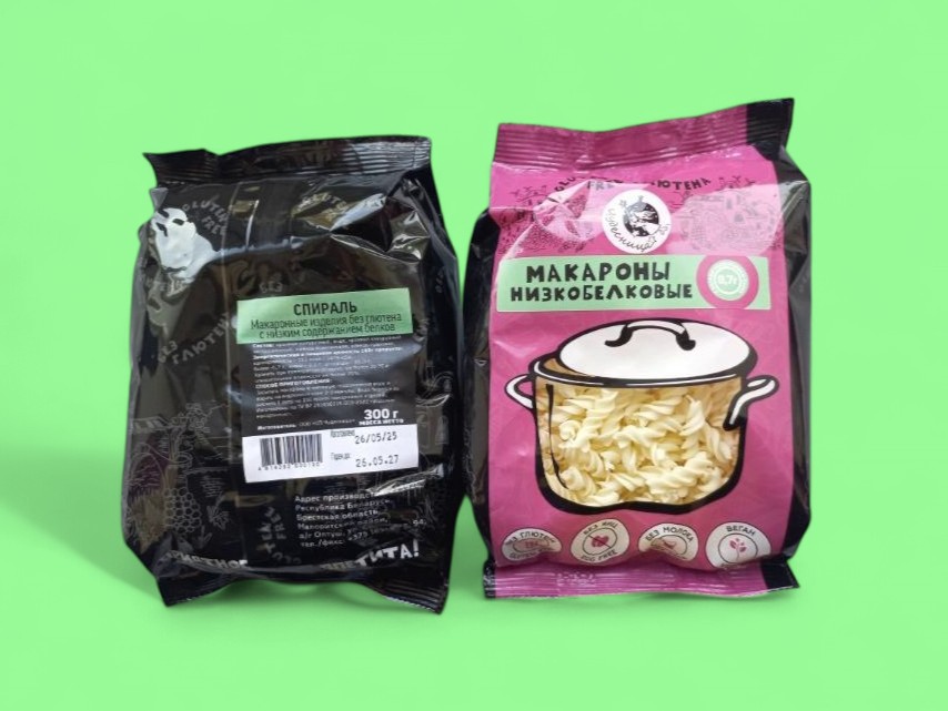 Макароны низкобелковые "Спираль"