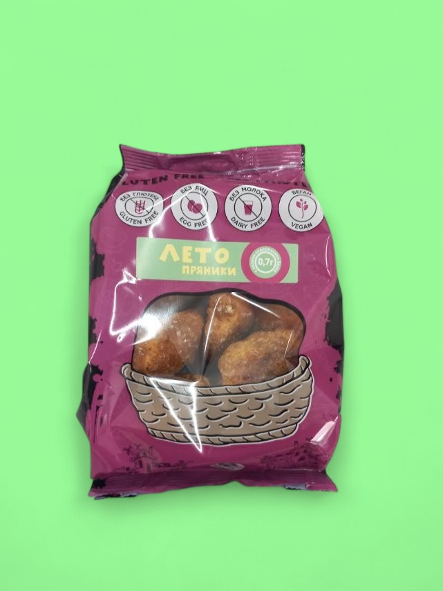 Пряники "Лето" с низким содержанием белка  ванильные, без глютена