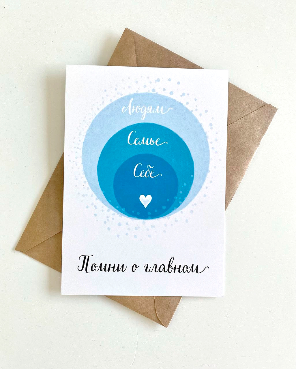 Открытка «Помни о главном»