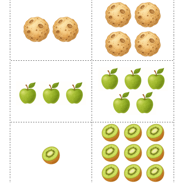 Карточки "много/мало" (больше/меньше)