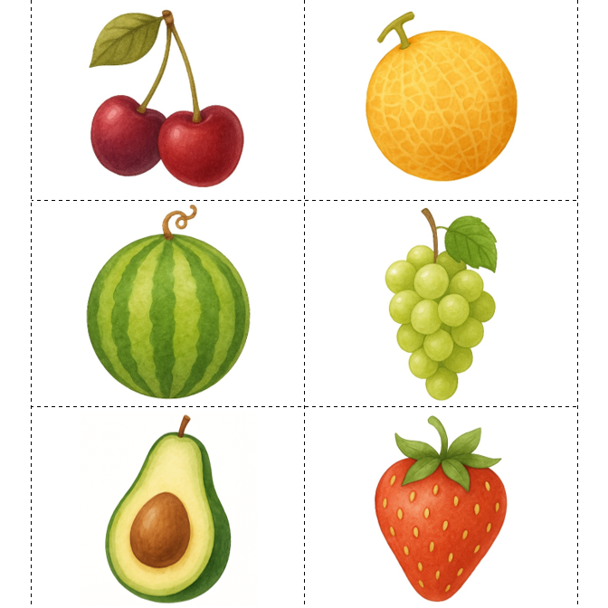 Фрукты и ягоды (существительные)