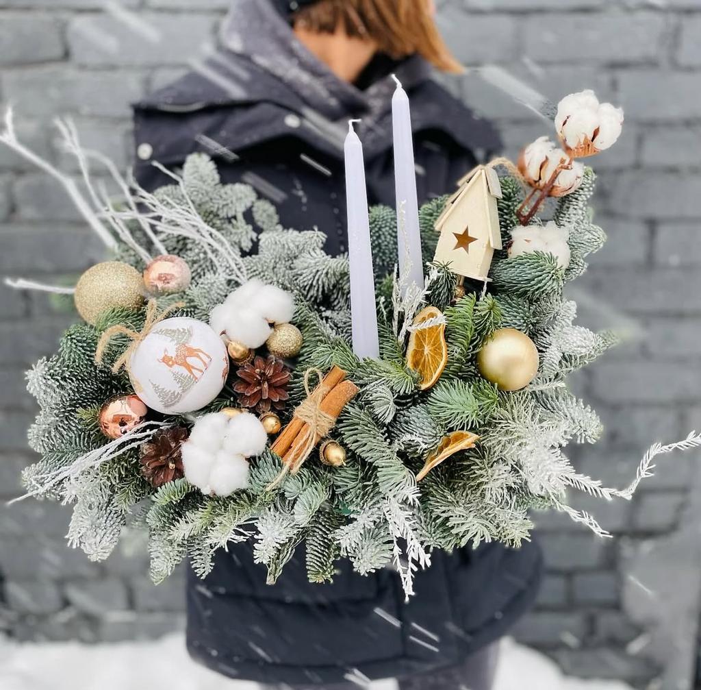 Композиция новогодняя «уют»