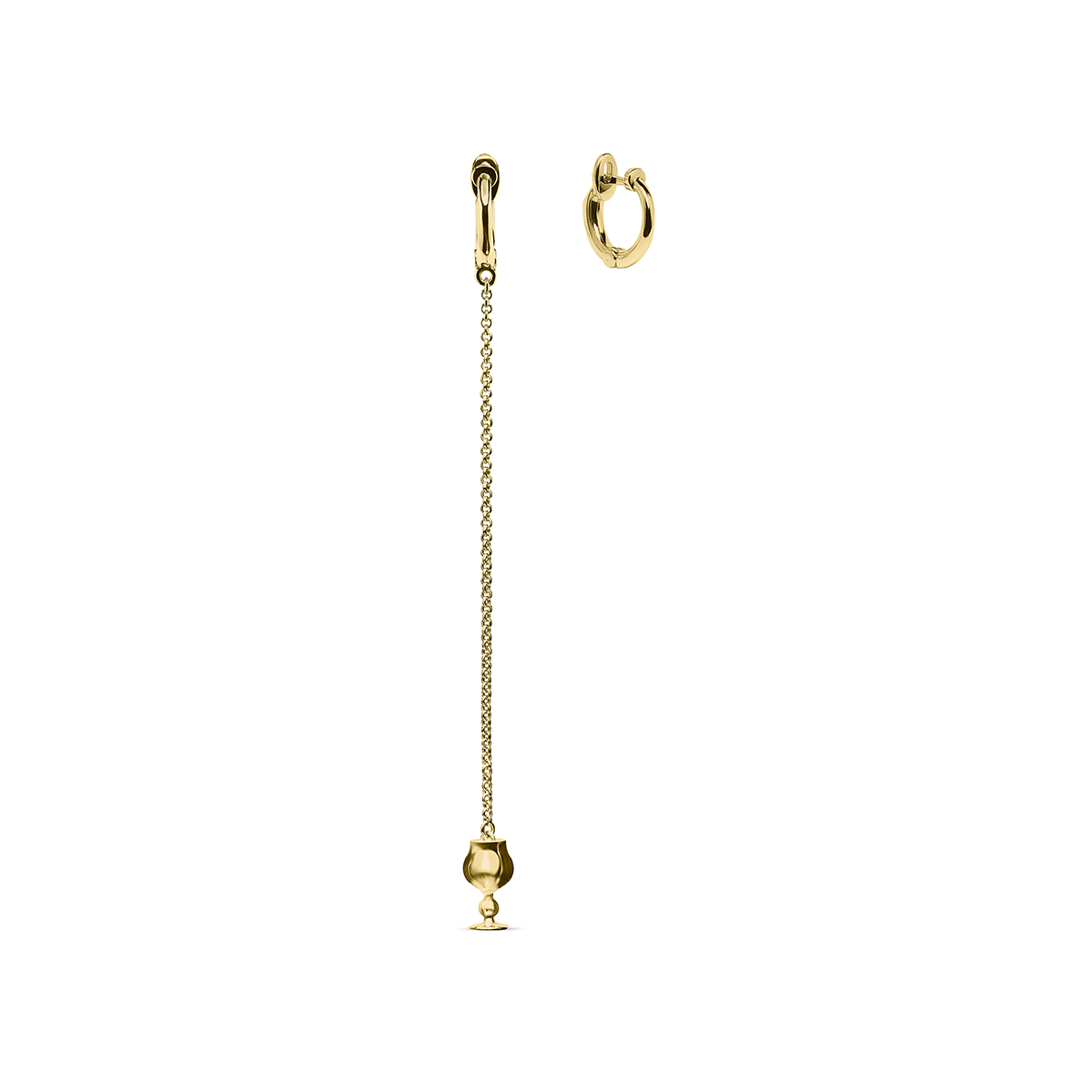 Серьги Glass gold