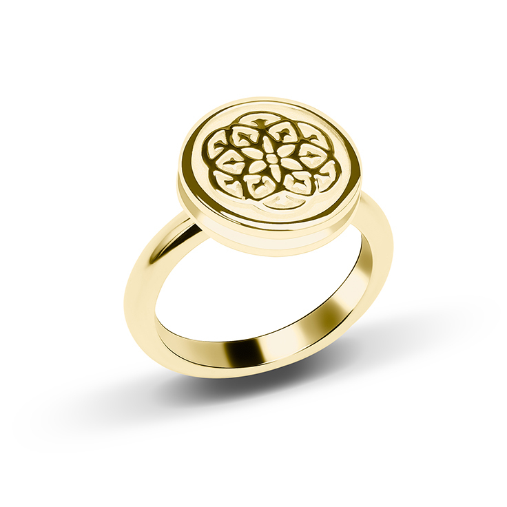 Кольцо Stamp gold