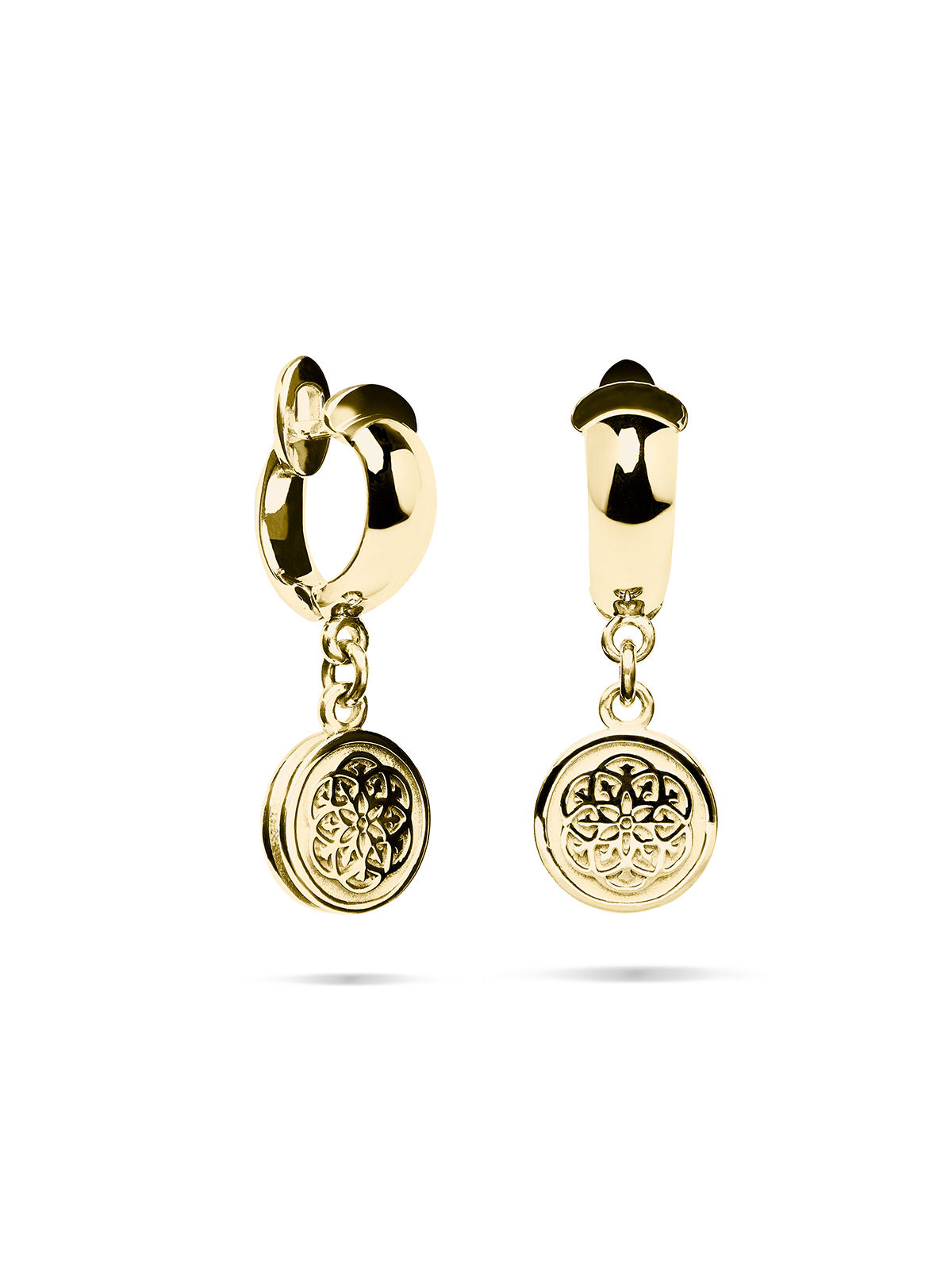 Серьги Stamp gold