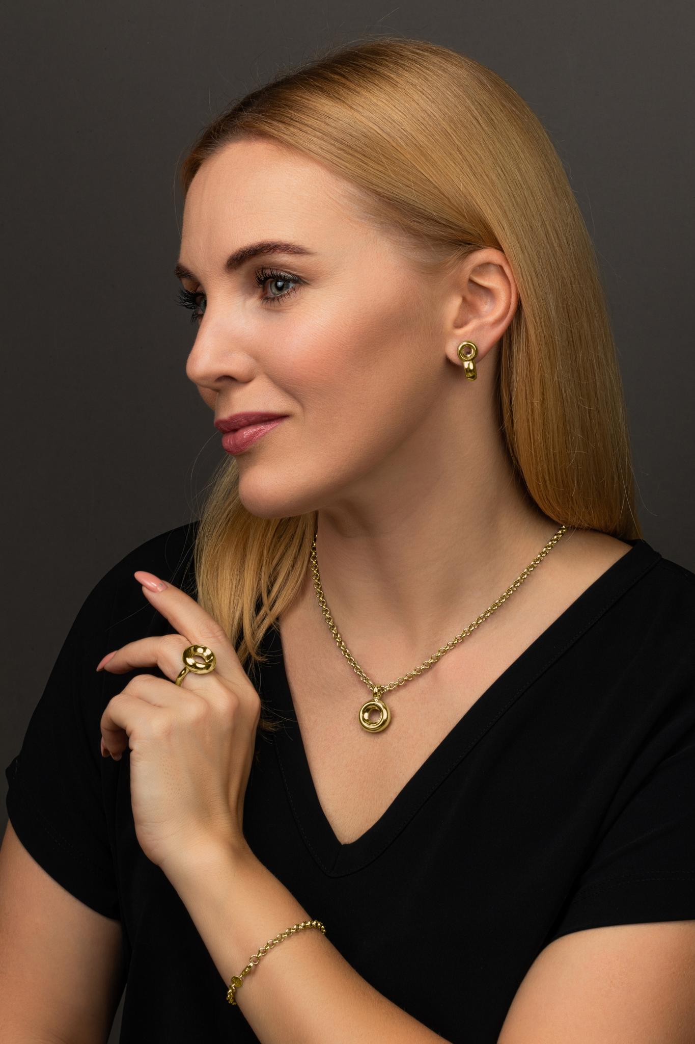 Кольцо Globe gold