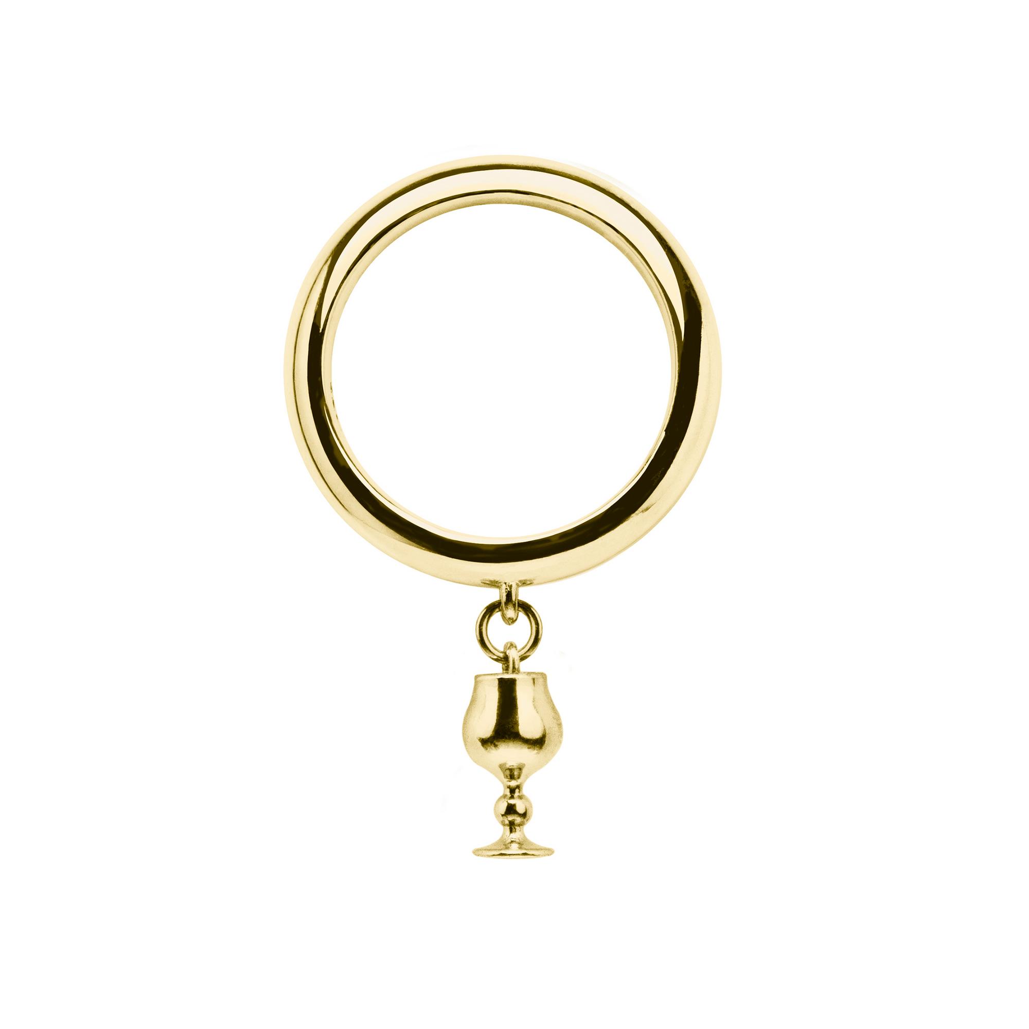 Кольцо Glass gold