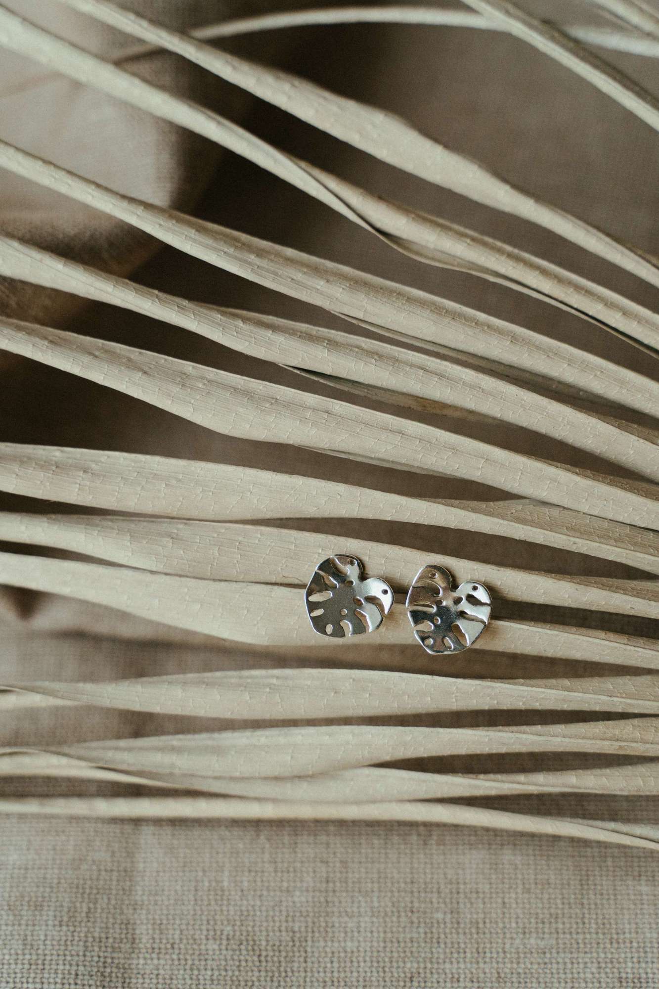 Серьги Монстеры