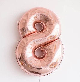 ЦИФРЫ 100 СМ РОЗОВОЕ ЗОЛОТО