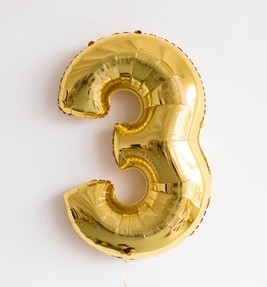 ЦИФРЫ 100 СМ ЗОЛОТО