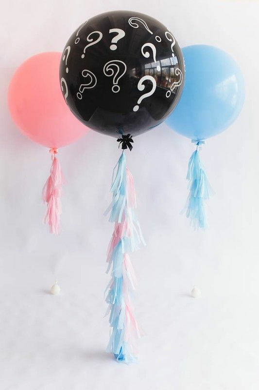 ШАР ГЕНДЕРНЫЙ С ДЕКОРОМ КИСТИ ТАССЕЛ